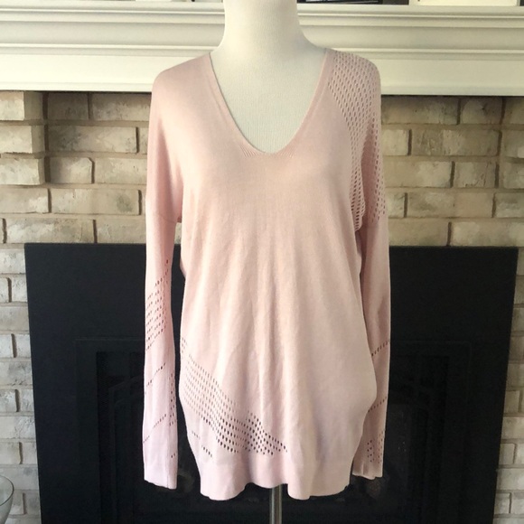 Express Sweaters - Express Blush Pink Oversized Spring Sweater size Small